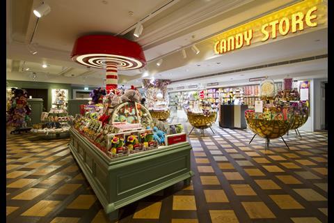 The department features its own sweet shop